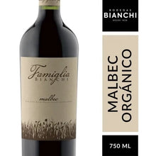 Load image into Gallery viewer, Famiglia Bianchi Malbec Organic Red Wine