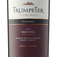 Load image into Gallery viewer, Trumpeter Rutini Reserve Bonarda Red Wine