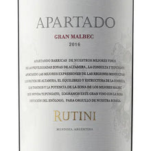 Load image into Gallery viewer, Rutini Apartado Gran Malbec Red Wine 2020