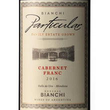 Load image into Gallery viewer, Bianchi Particular Cabernet Franc Red Wine
