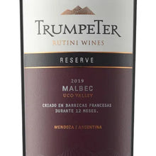 Load image into Gallery viewer, Trumpeter Rutini Reserve Malbec Red Wine
