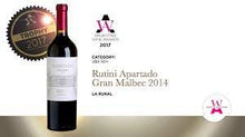 Load image into Gallery viewer, Rutini Apartado Gran Malbec Red Wine 2017
